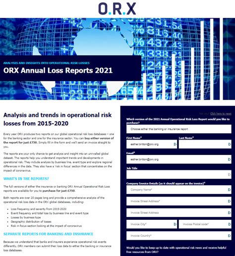 Global Operational Risk Loss Data ORX