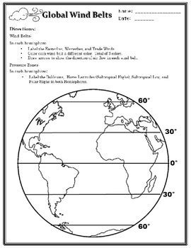Global Wind Patterns Worksheet Worksheets For Home Learning