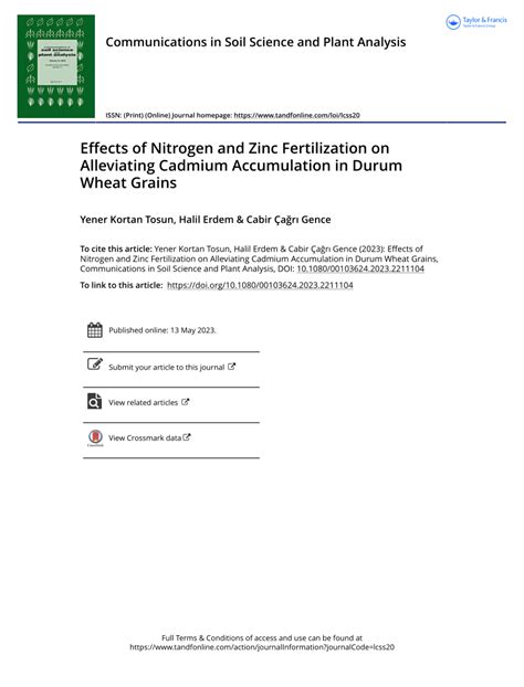 Global analysis of nitrogen fertilization effects on grain zinc and ...