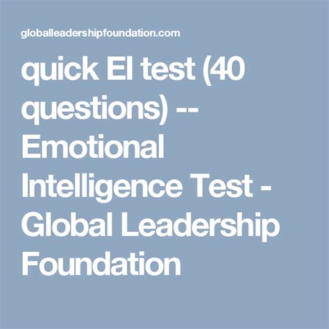 Global leadership foundation eq test. Things To Know About Global leadership foundation eq test. 
