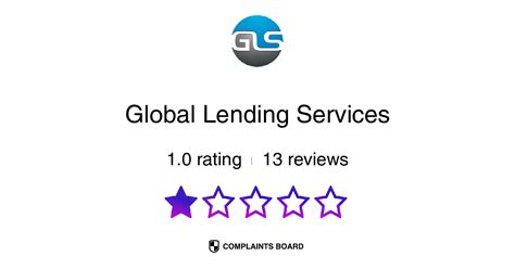 Global lending services reviews. Global Lending Services's Customer Service score was rated 2.6 stars by customers who have used Global Lending Services's products/services for Less than 1 Year. Sign Up for Brand Profile PRO to get the full Customer Service by Usage data. 
