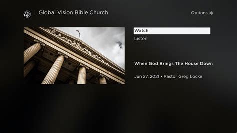 Locke "founded" Global Vision Baptist Church in 2006. In 2011, the church officially split from the Independent Baptist movement and changed its name to Global Vision Bible Church. In 2016, Greg Locke posted a Facebook video in which he criticized changes to Target's bathroom policy.