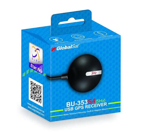 GlobalSat BU-353-S4-5Hz USB GPS Receiver (Black)