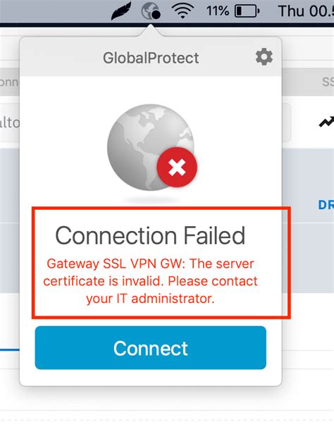 Globalprotect authentication failed enter login credentials.  we could see...