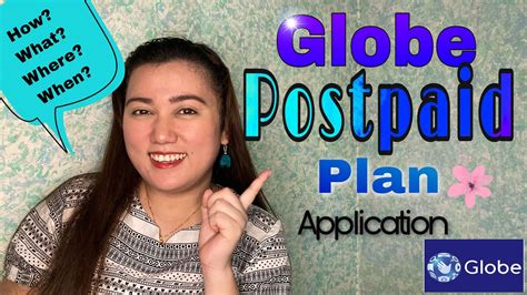 Globe Postpaid Plan Application Joanna Marie - YouTube