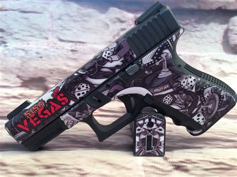 Glock 19 skins. Amazon.com : GunSkins Pistol Skin Compatible with Glock 19 - Premium Vinyl Gun Wrap with Precut Pieces - Easy to Install - 100% Waterproof Non-Reflective Matte Finish - Made in USA - GS Come and Take It : Sports & Outdoors Sports & Outdoors › Hunting & Fishing › Shooting › Gun Accessories, Maintenance & Storage › Gun Parts & Accessories › Grips 