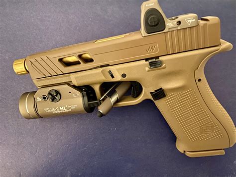 Glock 19x milled slide. Fits Gen4 Glock® 19 pistols & clones. Machined from 17-4 stainless steel billet. Window & Solid top models to choose from. Pre-cut Trijicon RMR red dot sight mounting slot (screws included) Also accepts Holosun HE508T, HS507C & HS407C red dots. Each RMR Slide for Gen4 Glock® 19 starts life as a billet of 17-4 stainless steel that is machined ... 