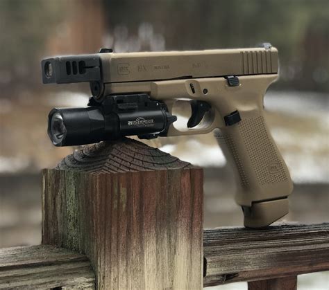 DetailsThe Arc Division SPARC-M Compensator for the Gen 4 Glock handguns is designed to help you shoot flatter and faster. This micro version eliminates the two front ports for a shorter set up and is great when paired with a compact model like the G19 for concealed carry. Machined from 7075-T6 aluminum, this compensator features an internal baffle design that directs excess gasses upward to .... 