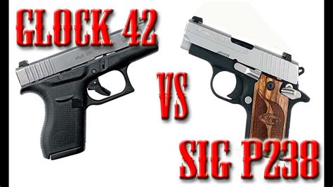 Glock G48 vs Sig Sauer P238. Glock G48. Striker-Fired Com