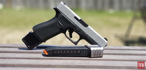 Glock 43x mos mag extension. Product Description. Improve reloading speeds with our extended magazine base plate. "+0". Does not add extra rounds but adds weight and length to assist in faster removal and easier insertion. The GlockStore extended aluminum magazine base plates weigh 39.5 grams compared to 3.5 grams of the factory original plastic base plate. 
