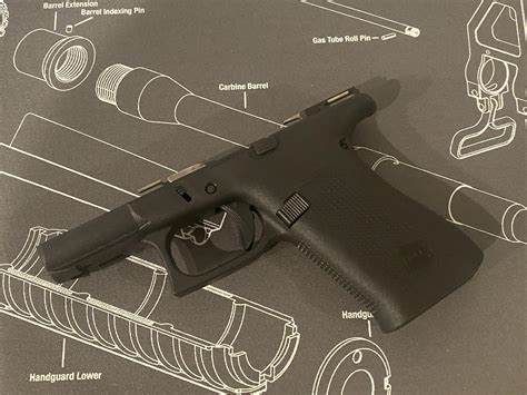 Glock 48 mos frame. The Glock 48 MOS 9mm features a Slimline design, an nDLC finished slide with strategic front serrations, a textured grip without finger grooves, a slim mounting rail for tactical accessories, a shorter trigger distance and built-in beavertail for ease of use, the match-grade Marksman barrel for superior accuracy, and the Modular Optic Mounting ... 