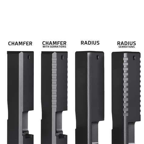 Glock top serrations.  Glock slide edge cuts - Chamfer, chamfer with serration...