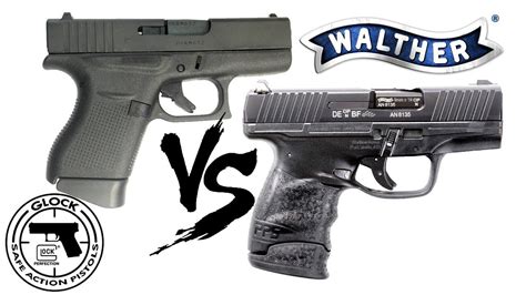 Glock vs walther. Feb 26, 2022 · The weight of Walther PPQ is nearly the same as Glock 19, and it is 21.7 oz with no mag, 24.6 oz with an empty mag, and 31.1 oz with a full mag. Walther PPQ is almost a quarter-inch length than Glock. The height of the Walther is 5.20 inches, whereas Glock’s height is 4.89 inches. The length of the Walther is also almost half-inch higher than ... 