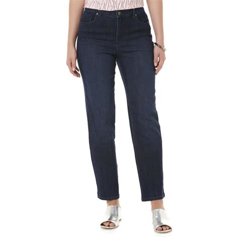 Gloria vanderbilt amanda jeans short. Amanda stretch jeans by Gloria Vanderbilt provide comfort, style, and a flattering fit. Jeans feature five-pocket styling, blended cotton fabrication with a bit of stretch for added comfort, and a tapered leg fit. Cotton Spandex. 