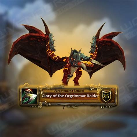 Glory of the Orgrimmar Raider - Achievements - WoWDB