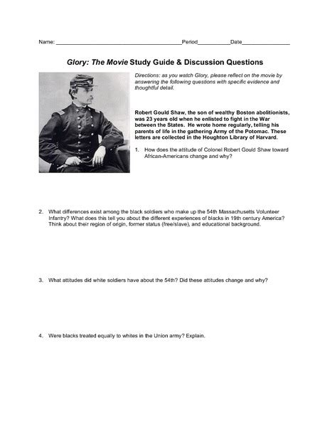 Glory the movie study guide discussion answers. - 2015 bombardier 1100 sea doo waverunner manual.
