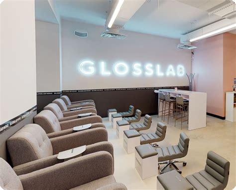 Glosslab. About Glosslab: Glosslab is a technology-enabled nail, hygienic focused, salon designed to get you in and out as efficiently as possible. I’ve totally gone down the internet rabbit hole of reading all about the badass founder, Rachel Apfel … 