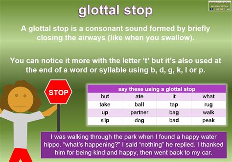 Glottal stop. The voiceless glottal fricative is a type of consonant. The letter for this sound in the International Phonetic Alphabet is h . The X-SAMPA symbol for this sound is h . The English language has this sound, and it is the sound represented by the "h" in hear and have . 