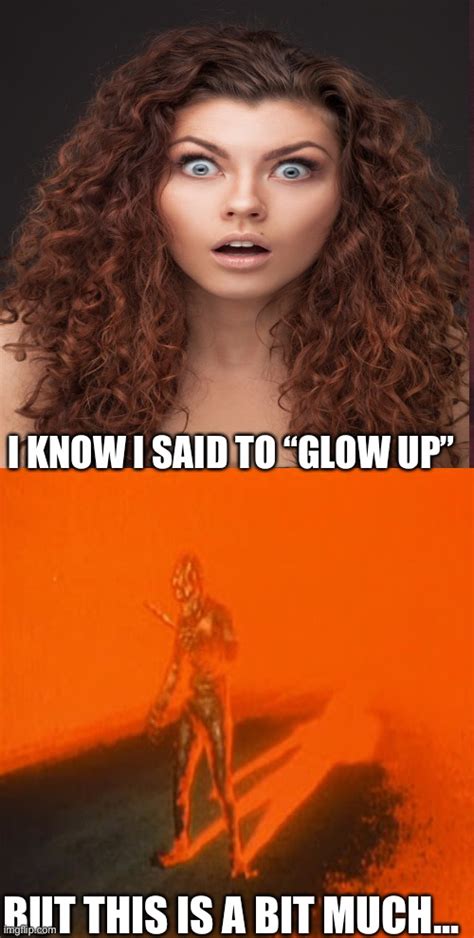 Glow Up Meme Template