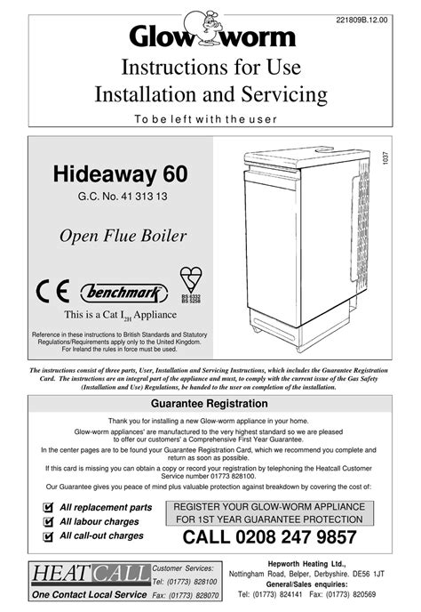 Glow-worm Hideaway 60 Manuals & User Guides - all …