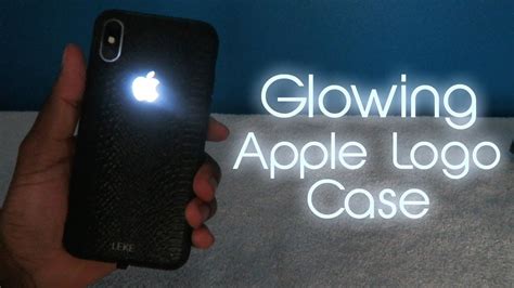 Glowing Apple Logo Case on iPhone X • BEST iPhone Case Ever!