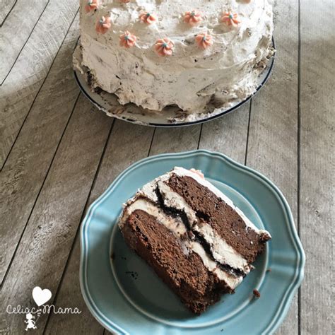 Gluten Free Ice Cream Brownie Cake - Celiac Mama