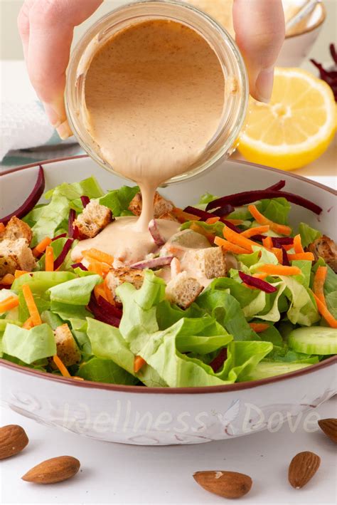 Gluten free dressing. Whisk together 3 parts of olive oil and 1 vinegar of your choice in a bowl. Add minced garlic, Dijon mustard, honey, and herbs to enhance the flavor if desired. Vigorously whisk all the ingredients together until well combined. Taste the dressing and adjust the seasonings as needed. 