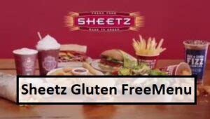 Sheetz Gluten Free Options. Updated: 6/6/2021. Gluten free items on the Sheetz menu. Select any item to view the complete nutritional and allergy information. If …. 