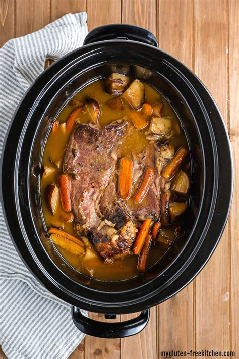 Gluten free slow cooker recipes. Heat 2 tablespoons of butter in a large skillet. When the butter foams, add the pork to the skillet. Cook until golden, searing the meat for 4 minutes on each side and transfer to your slow cooker. 2 tablespoons of butter for searing the pork. Deglaze the skillet with the wine. 