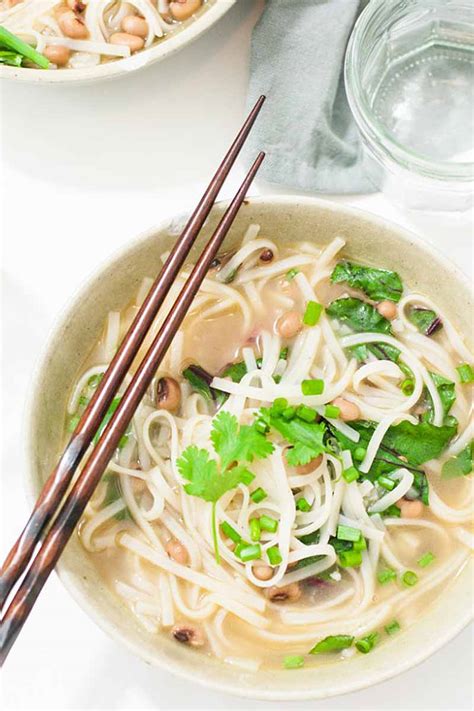 Gluten-Free Ramen-Style Black Eyed Pea Noodle Bowl (Vegan)