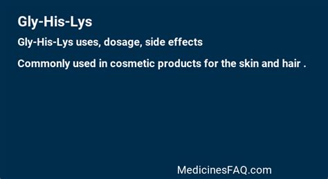 Gly Uses, Dosage, Side Effects, FAQ - MedicinesFAQ