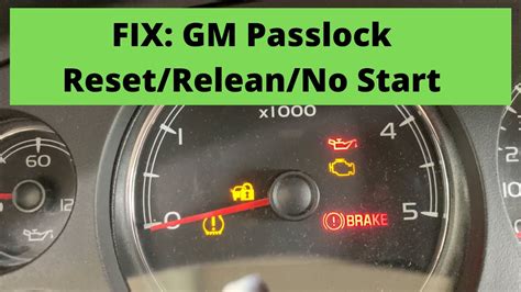 Gm security reset. How to Fix Passlock for Chevy Vehicles ∞. A temporary fix is to leave your key in the ignition, at the “auxiliary” position for about 10-15 minutes until the security light shuts off. When the light shuts off you can try to start the engine again. Rinse, repeat, and cry. A more permanent solution is to either replace the ignition lock ... 