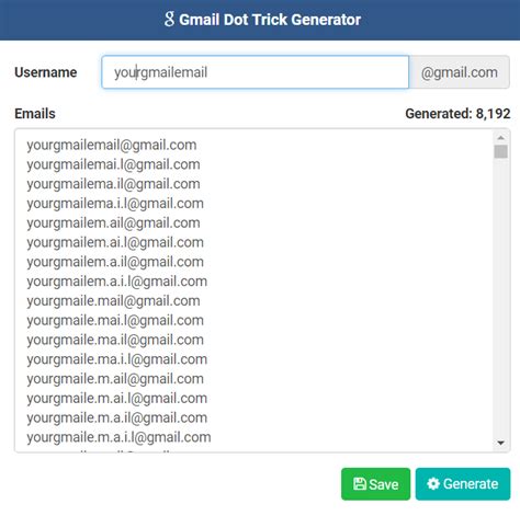 Gmail Account Name Generator