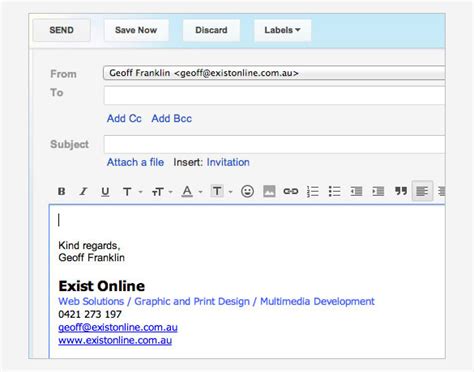 Gmail Signature Template Excel Templates Excel Templates