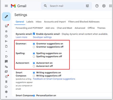 Gmail spell check not working. .  ...