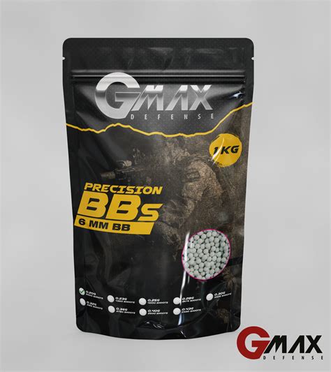 Gmax Defense Gmax Defense 0,20 Gram 6 mm 1 Kg Airsoft BB - 5000 Adet.