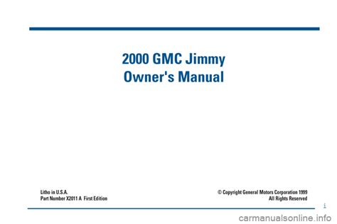 Gmc 2000 jimmy repair manual free. - Bhel turbine operation manual 500 mw.
