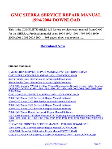 Gmc Free Manuals Service