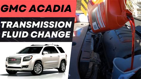 Gmc acadia transmission fluid. 23754 posts · Joined 2007. #2 · Jan 28, 2021. Seems your vehicle has the miles for such maintenance. There's no serviceable filter in the transmission, though. The best thing to do is drain and fill fluid in the transmission. You'll find info about that in several other threads using "drain and fill" as keywords in a 'community search' of the ... 