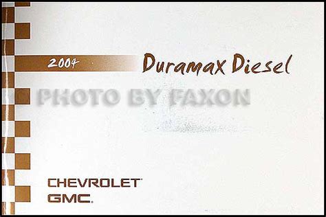 Gmc c4500 duramax owners manual 2004. - Iseki isuzu 2aa1 manuale delle parti.