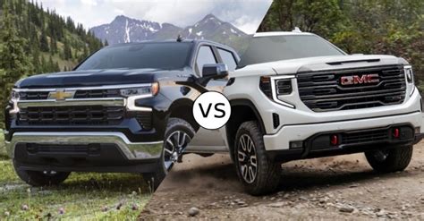 Gmc sierra vs chevy silverado. Today we're comparing the 2024 Chevy Silverado vs. the GMC Sierra 1500! These two siblings are in their highest trim levels: Silverado 1500 High Country and ... 