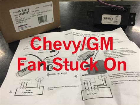  2014 and newer chevy silverado 5.3L. The radiator fan stays on when the engine is off. Fan runs faster than normal and run when engine is cold. Replace the t... . 