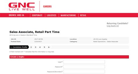 Gnc Career Site