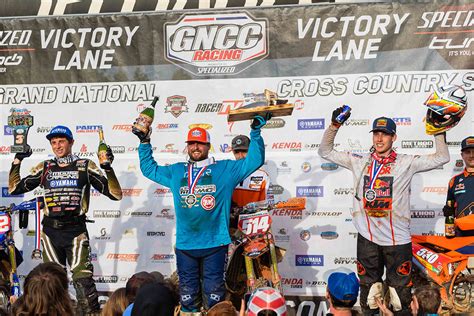 Gncc results today. Event Permit: $20 per event (Rnds 1-8 & 10-12) $30 @ Ironman (Rnd 13) Disclaimer: All events prices and fees are subject to change. For full event pricing please check the specific event page. Admission. GNCC Racing issues wristbands for admission to our events, which can be purchased at the Front Gate. 