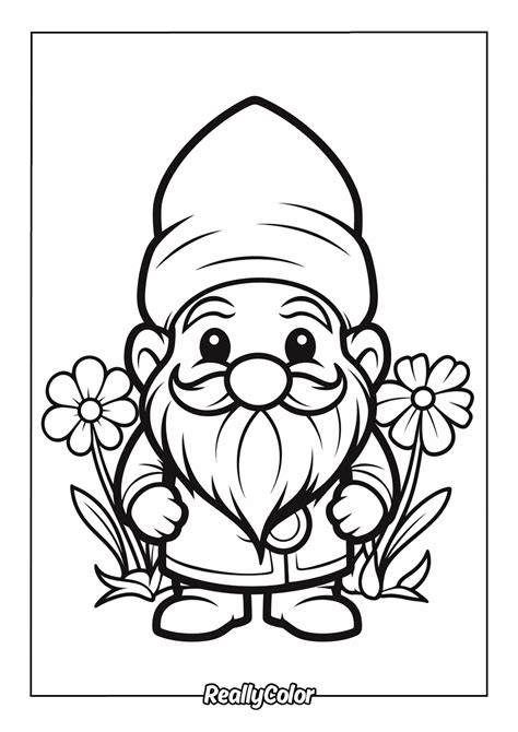 Gnome Coloring Page