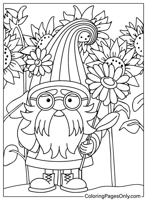 Gnome Coloring Shee