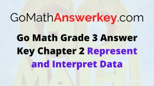 Go Math Grade 3 Chapter 2 Answer Key Pdf Represent and Interpret Data