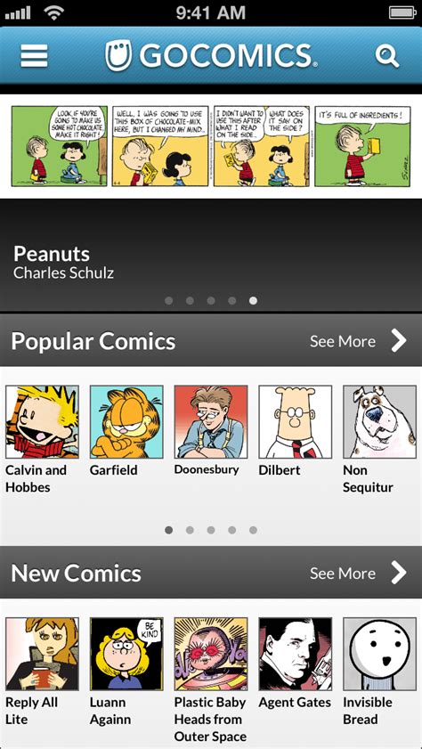 Trending Comics Political Cartoons Web Comics All Categories Popular Comics A-Z Comics by Title. Best Of. Recommended Comics Comic Lists Blog. Shop. Home Books Calendars Comic Prints Your Cart Checkout. GoComics.com - Search Form Search. Please enter search termsSearch terms must be less than 50 characters long.