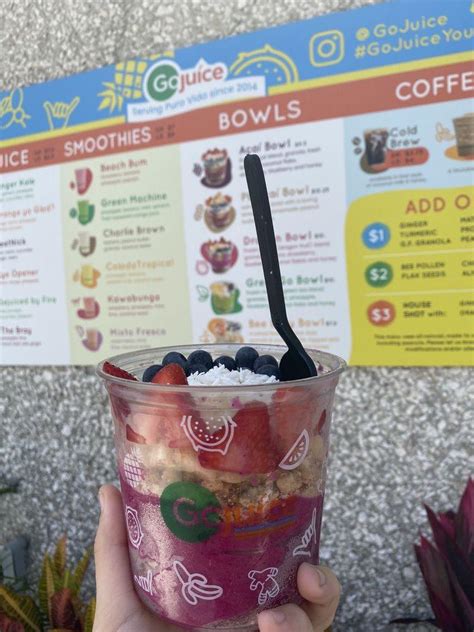 GoJuice, Fernandina Beach, Florida. 833 likes · 2 talking about this · 240 were here. GoJuice of Amelia Island. Serving up fresh juice, smoothies, acai bowls, and more! Home of the origin. 