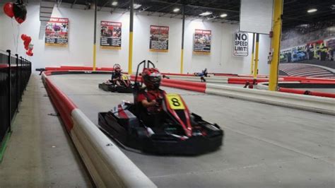 Professionally designed Grand Prix-style tracks. Advanced safety “reflexive” barrier system. High-tech timing system. Accurate to 1/100th of a second. Live lap times displayed for racers and results printed at the end of each race. Up to ten karts racing simultaneously on each track. . 